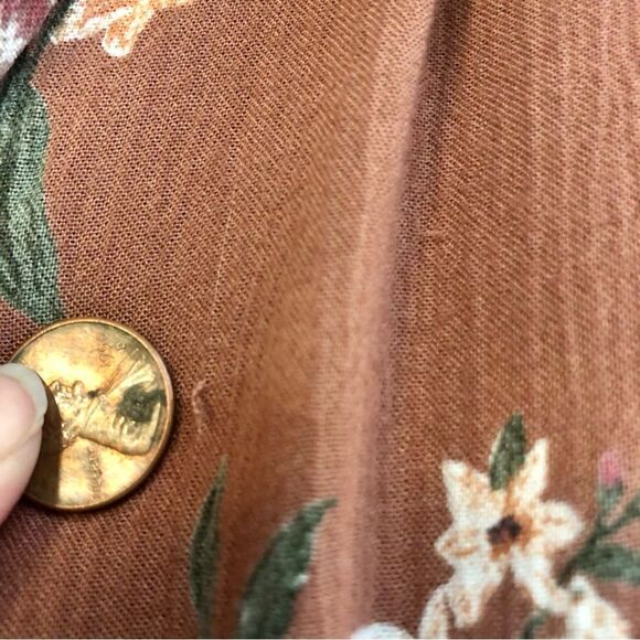 American Eagle High Waisted Floral Print Pants Size S/P/CH - Picture 4 of 9